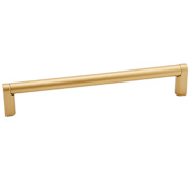 Alno Alta Moda 6" Center to Center Modern Smooth Round Cabinet Handle / Drawer Pull Champagne
