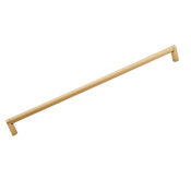 Alno Alta Moda 12" Center to Center Modern Ribbed Round Large Cabinet Handle / Drawer Pull - Made in Italy Champagne