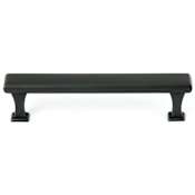 Alno Manhattan 4" Center to Center Sleek Contemporary Solid Brass Cabinet Handle / Drawer Pull Bronze