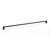 Alno Vogue 18" Center to Center Luxury Modern Solid Brass Cabinet Handle / Drawer Pull Matte Black