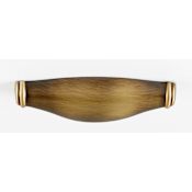 Alno Charlie's 4" Center to Center Contemporary Solid Brass Cabinet Cup Pull / Drawer Cup Pull Antique English