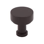 Alno Moderne 3/4" Small Round Modern Disc Solid Brass Cabinet Knob / Drawer Knob Bronze
