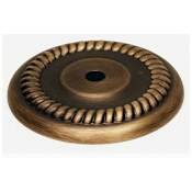 Alno Rope 1-1/2 Inch Diameter Cabinet Knob Backplate Antique English