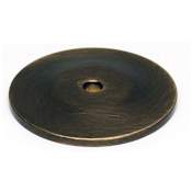 Alno Traditional 1-1/4 Inch Diameter Cabinet Knob Backplate Antique English