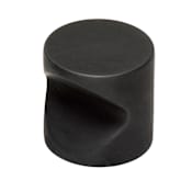 Alno Contemporary 1" Cylinder Button Whistle Solid Brass Cabinet Knob / Drawer Knob Bronze