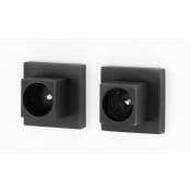 Alno Contemporary II Shower Rod Flange Set Bronze