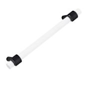 Alno Contemporary 8" Center to Center Clear Acrylic Bar Cabinet Handle / Drawer Pull Matte Black