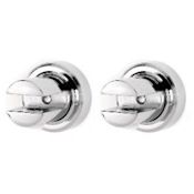 Alno Infinity 1-1/2 Inch Shelf Bracket - Pair Polished Chrome