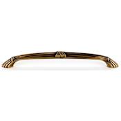 Alno Ribbon & Reed 6" Center to Center Arch Bow Solid Brass Cabinet Handle / Drawer Pull Antique English