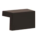 Alno Tab - 1-1/2" Center to Center 2" Long Surface Mount Hole Cover Solid Brass Cabinet Handle / Drawer Pull Bronze