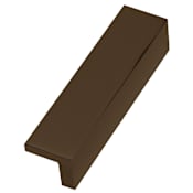 Alno Tab 4-1/2" Long Solid Brass Surface Mount Hole Cover Cabinet Pull / Drawer Pull Bronze