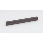 Alno Linear 8" Center to Center Flush Mount Rectangular Solid Brass Cabinet Handle / Drawer Pull Bronze