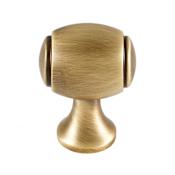 Alno Royale 3/4" Estate Traditional Solid Brass Oval Cabinet Knob / Drawer Knob Antique English