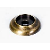 Alno Royale 7/8 Inch Diameter Cabinet Knob Backplate Antique English