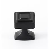 Alno Cube 1-1/4" Embossed Square Transitional Luxury Solid Brass Cabinet Knob / Drawer Knob Bronze