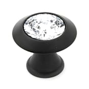 Alno Crystal Series 1.25" Luxury Solid Brass Cabinet Knob with Swarovski Crystal Center Bronze