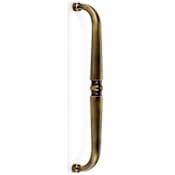 Alno Traditional Single Knuckle Solid Brass 10" Center to Center 10-3/4" Long Appliance Pull Appliance Handle Antique English