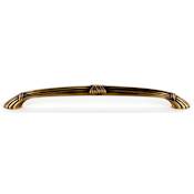 Alno Ribbon & Reed 18" Center to Center Regal Traditional Solid Brass Arch Appliance Pull Antique English