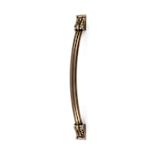 Alno Fiore Traditional Venetian 10" Center to Center 12-3/8" Long Brass Appliance Handle Appliance Pull Antique English Matte