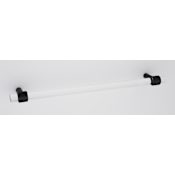 Alno Contemporary Acrylic 18 Inch Center to Center Large Cabinet Handle / Drawer Handle Matte Black