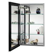 Alno Reflections 15" x 35" Single Door Recessed Frameless Mirror Medicine Cabinet Glass