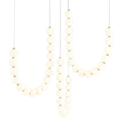 Alora Lighting Akoya 11" Wide LED Multi Light Pendant with 11" Wide Canopy Chrome