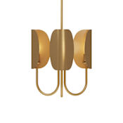 Alora Lighting Seno 3 Light 15" Wide Chandelier Aged Gold
