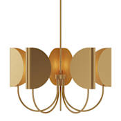 Alora Lighting Seno 5 Light 32" Wide Chandelier Aged Gold