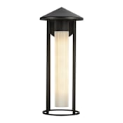 Alora Lighting Tenko 9" Tall Wall Sconce Black / Glossy Opal Glass