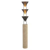 Alora Lighting Versus 3 Light 68" Tall Column Floor Lamp Aged Steel