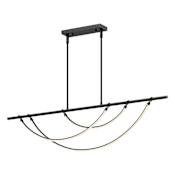 Alora Lighting Aryas 60" Wide LED Linear Chandelier Urban Bronze