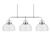 Alora Lighting Lancaster 3 Light 55" Wide Linear Pendant Chrome
