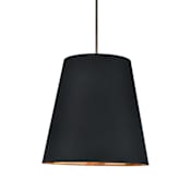 Alora Lighting Calor 3 Light 25" Wide Pendant Urban Bronze / Black / Gold