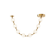 Alora Lighting Marni 5-ft 3000K LED Linear Pendant Natural Brass