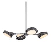 Alora Lighting Blanco 28" Wide LED Pendant Urban Bronze / Alabaster