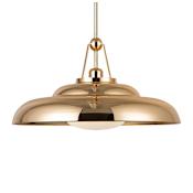 Alora Lighting Palmetto 20" Wide Pendant Polished Brass / Glossy Opal Glass