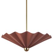 Alora Lighting Furrow 25" Wide LED Pendant Burgundy