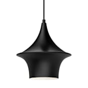Alora Lighting Emiko 10" Wide Mini Pendant Matte Black