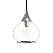 Alora Lighting Hazel 10" Wide Pendant with Clear Glass Shade Chrome