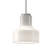 Alora Lighting Westlake 11" Wide Pendant with Glossy Opal Glass Shade Brushed Nickel