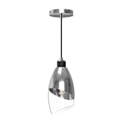 Alora Lighting Capri 5" Wide Mini Pendant with Clear Glass Shade Chrome