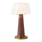Alora Lighting Clemence 11" Tall LED Buffet Table Lamp Burgundy