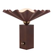 Alora Lighting Furrow 14" Tall Accent Table Lamp Burgundy