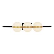 Alora Lighting Tagliato 13" Wide Vanity Light Matte Black / Brushed Gold