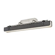 Alora Lighting Valise 32" Wide LED Bath Bar Aged Nickel / Tuxedo