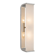 Alora Lighting Abbott 2 Light 19" Tall Wall Sconce Polished Nickel / Alabaster