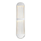 Alora Lighting Palais 24" Tall LED Wall Sconce Polished Nickel
