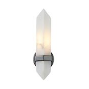Alora Lighting Valencia 15" Tall Wall Sconce Urban Bronze / Alabaster