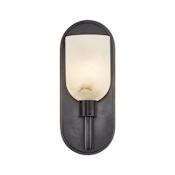 Alora Lighting Lucian 9" Tall Wall Sconce Urban Bronze / Alabaster