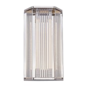Alora Lighting Sabre 16" Tall LED Wall Sconce Polished Nickel / Ribbed Glass